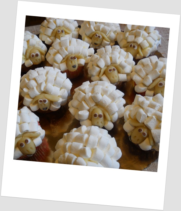 Marshmallow Sheep cupcakes
